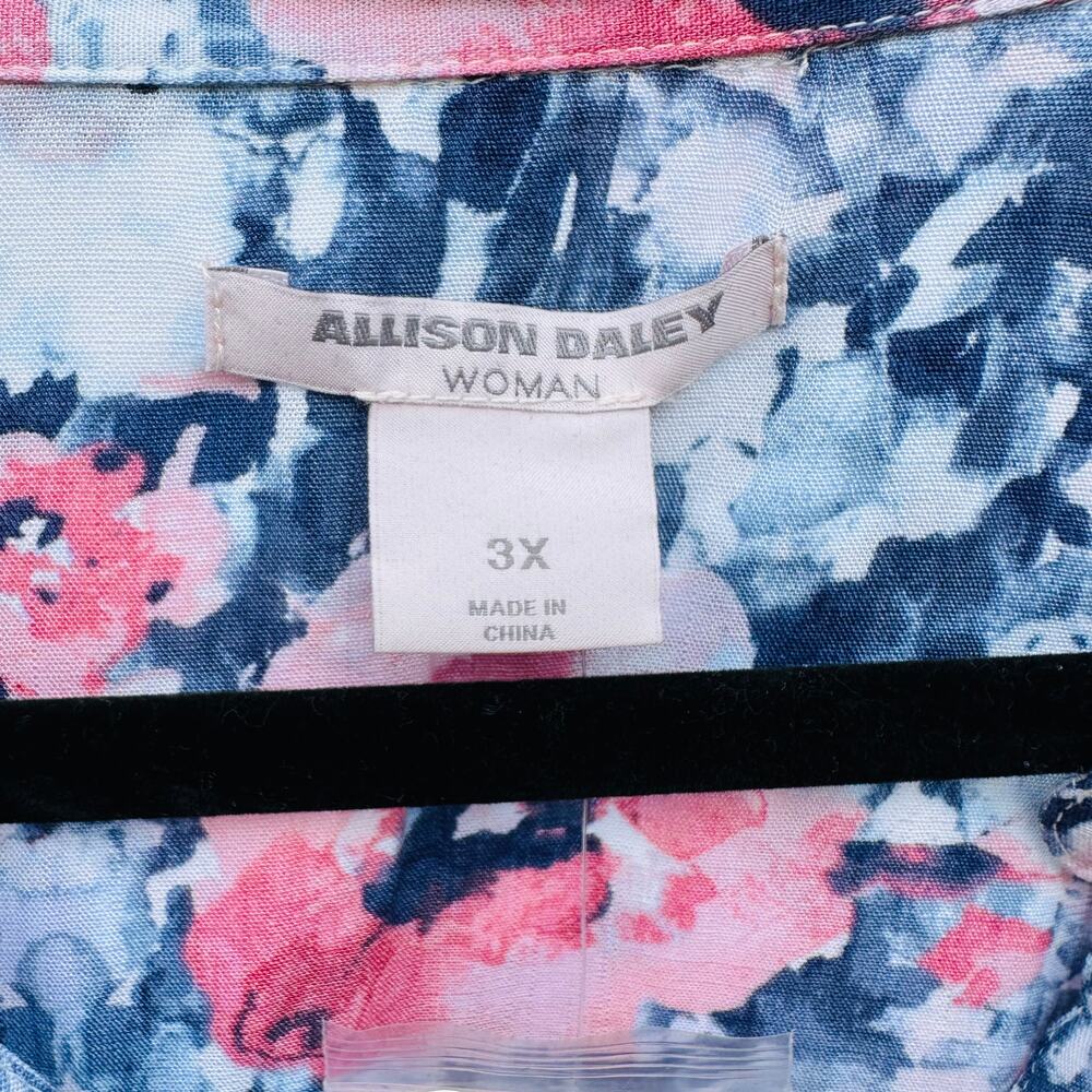 Allison daley Floral Blouse 3X - Picture 3 of 4